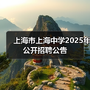 上海市上海中学2025年公开招聘公告（图2）