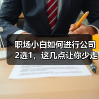 职场小白如何进行公司2选1,这几点让你少走弯路(图1) 职场小白如何进行公司2选1,这几点让你少走弯路(图1)