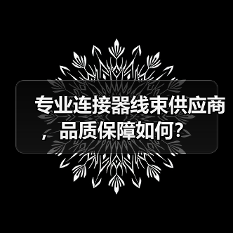 专业连接器线束供应商，品质保障如何？（图3）