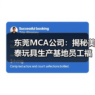东莞MCA公司:揭秘美泰玩具生产基地员工福利与企业文化(图3) 东莞MCA公司:揭秘美泰玩具生产基地员工福利与企业文化(图3)