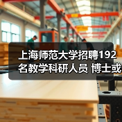 上海师范大学招聘192名教学科研人员 博士或教授有岗位!(图2) 上海师范大学招聘192名教学科研人员 博士或教授有岗位!(图2)