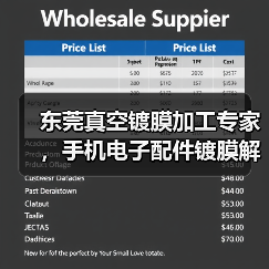 东莞真空镀膜加工专家，手机电子配件镀膜解决方案（图3）