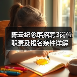 陈云纪念馆招聘3岗位职责及报名条件详解（图2）