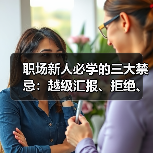 职场新人必学的三大禁忌:越级汇报、拒绝、吐槽不可取(图2) 职场新人必学的三大禁忌:越级汇报、拒绝、吐槽不可取(图2)