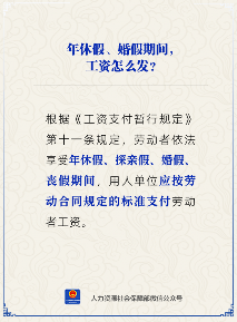 年休假、婚假、丧假期间工资如何发放有何依据(图1)